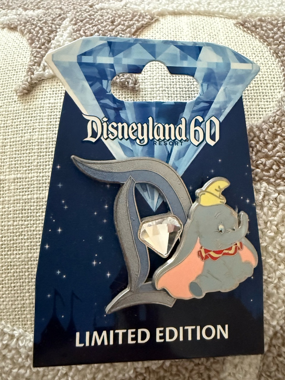 New Disney Pin Trading Pin Dumbo Diamond D LE3000